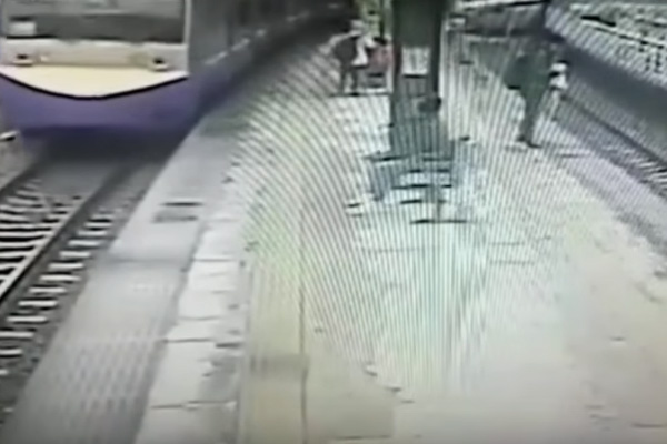 ¡Le pasó un tren encima y vivió para contarla!