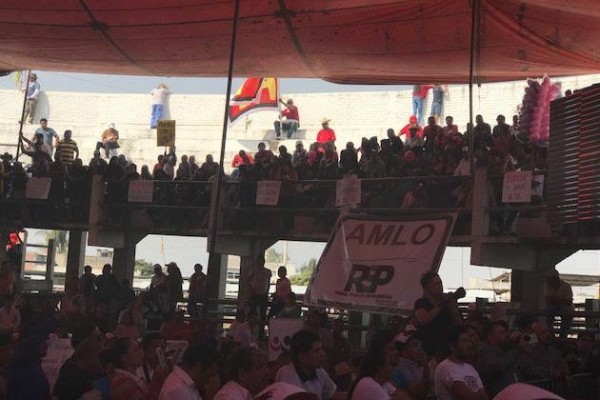 Destaca Nuño presencia de grupo de yerno de Elba Esther en mitin de AMLO