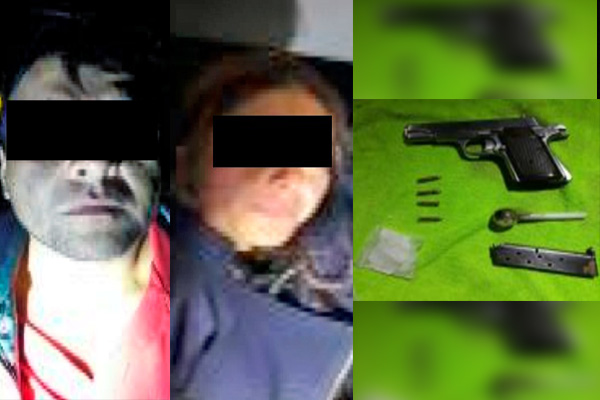Portaban un arma sin permiso y estupefacientes