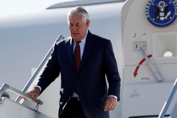 Llega a México secretario de Estado de EUA para gira de trabajo
