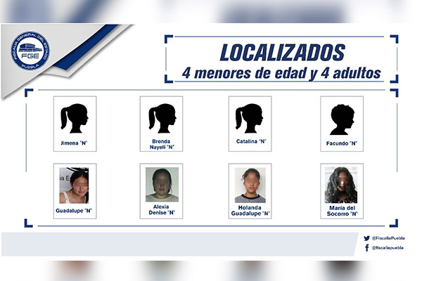 Fiscalía ubica ilesas a 8 personas reportadas como desaparecidas