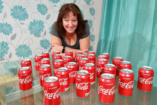 Donna Gunner, la mujer que consumió 30 latas de Coca-Cola al día durante 20 años