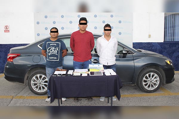 Detienen a otro trío de colombianos usureros y alborotadores