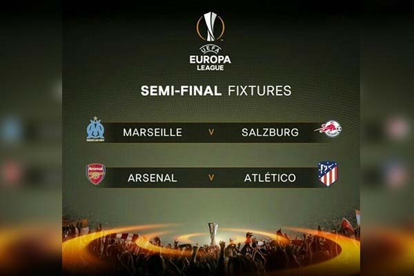 Atlético de Madrid-Arsenal, final adelantada en "semis" de Europa League