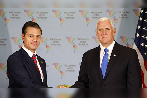 EPN se reúne con el vicepresidente de Estados Unidos