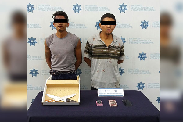 Capturan a dos asaltantes de pasajeros; unos es un pájaro de cuenta