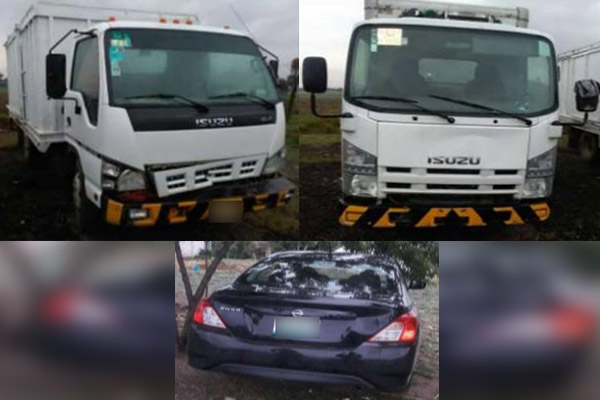 Policía Estatal recuperó tres vehículos robados
