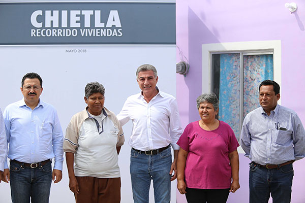 Reportan importante avance en la reconstrucción de Chietla
