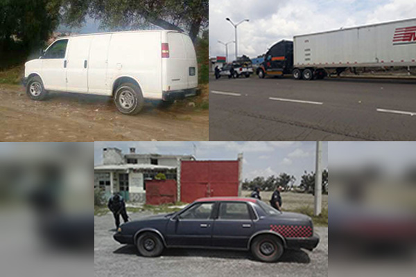 Policía Estatal recuperó tres vehículos