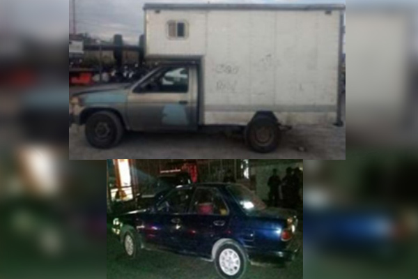 Policía Estatal aseguró cinco vehículos