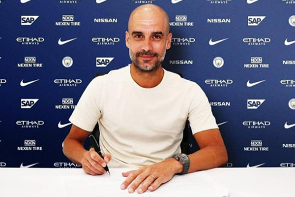 Pep Guardiola estará con Manchester City hasta el 2021
