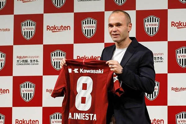 Andrés Iniesta, nuevo jugador del Vissel Kobe de Japón
