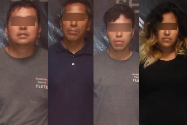Fueron sorprendidos robando al interior de una casa en Agua Santa