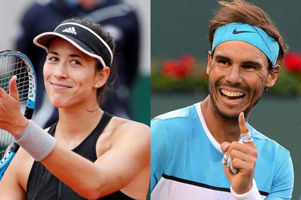 Garbiñe Muguruza y Rafael Nadal son los mejores tenistas de 2017