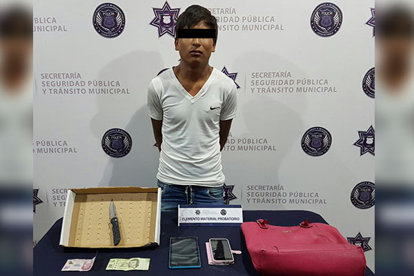 Con cuchillo en mano asaltó a una indefensa ciudadana; no logró su cometido