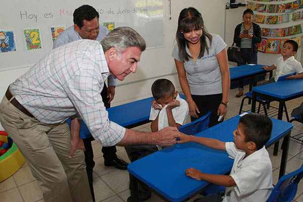 Rehabilitan infraestructura educativa en Tulcingo de Valle