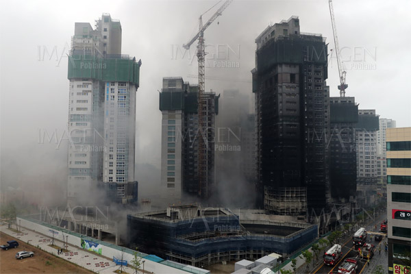 Incendio en edificio en construcción deja tres muertos y 37 heridos en Corea del Sur