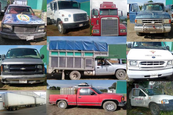 SSP recuperó 12 vehículos y cuatro cajas secas