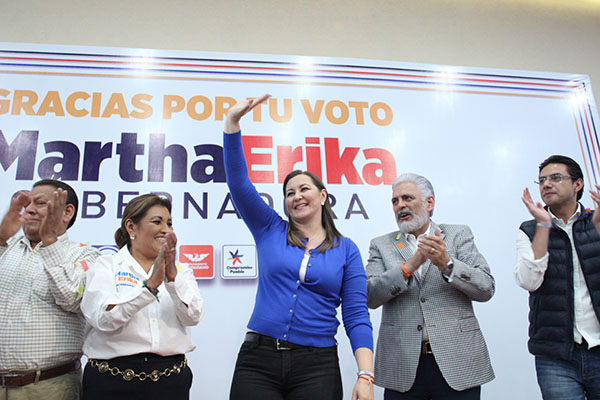 Martha Erika asegura tener ventaja, pero prefiere esperar resultados finales