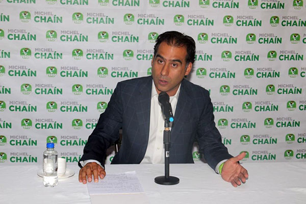 Chaín hace un llamado a la no violencia política