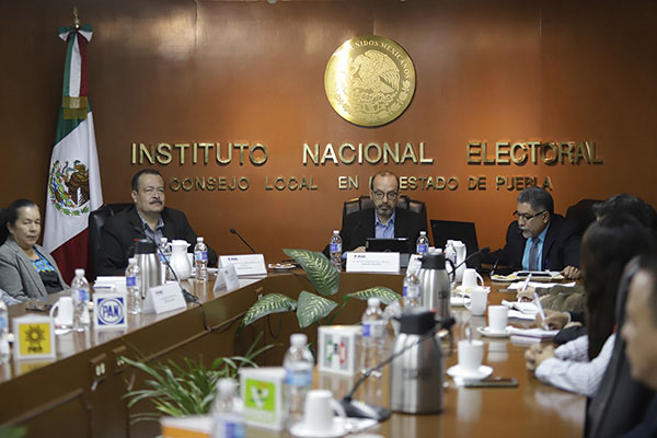 Seguridad de personal, funcionarios de casilla y sociedad: prioridad del INE Puebla