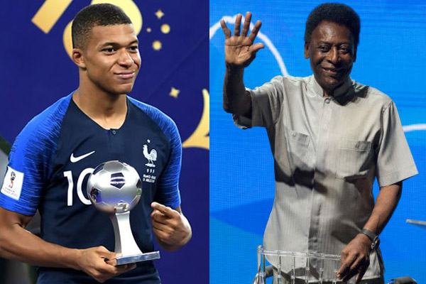 Mbappé y Pelé intercambian elogios en las redes sociales