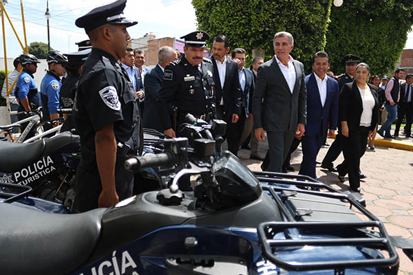 Fortalecen seguridad de San Andrés Cholula con nuevas patrullas