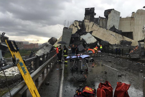Aumenta a 22 cifra de muertos por derrumbe de puente en Génova