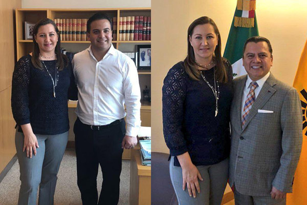 Martha Erika se reúne con presidentes nacionales del PAN y PRD