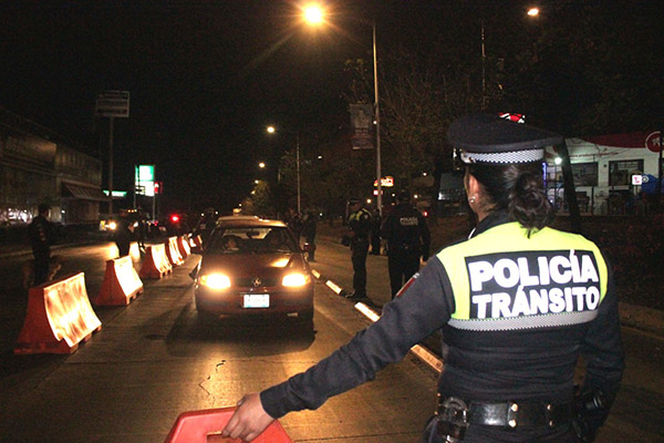 Para seguridad de todos, Policía Municipal implementó dispositivo alcoholímetro