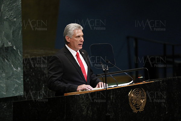 Presidente cubano reitera respaldo absoluto a Venezuela en Asamblea General de la ONU