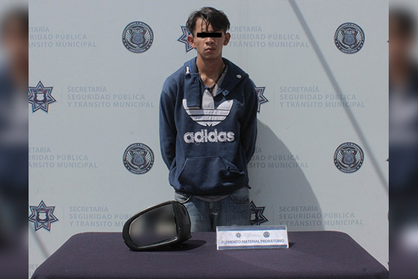 Cae joven amante del robo de autopartes