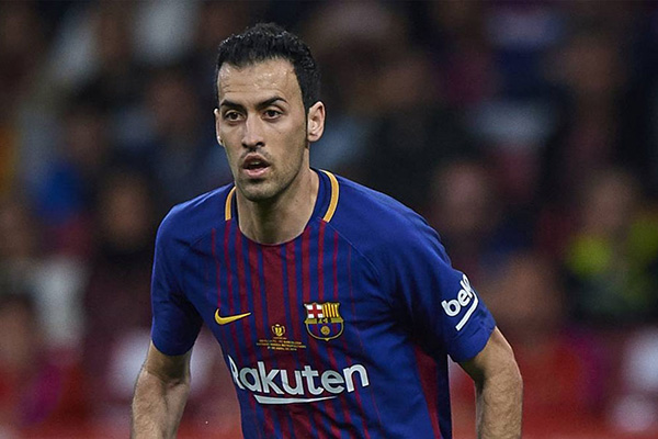 Partido 500 de Busquets con Barcelona, frente al Atlético de Madrid