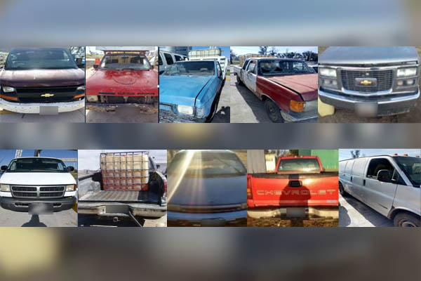Sedena y SSP aseguran 12 vehículos utilizados para el robo de combustible