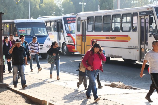 Caos en la capital por paro transportista