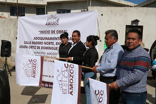 Dan banderazo a inicio de obras en Amozoc
