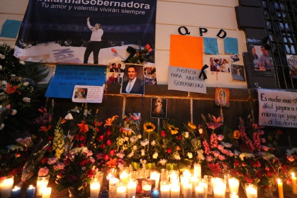 Ciudadanos organizan memorial para Martha Erika Alonso