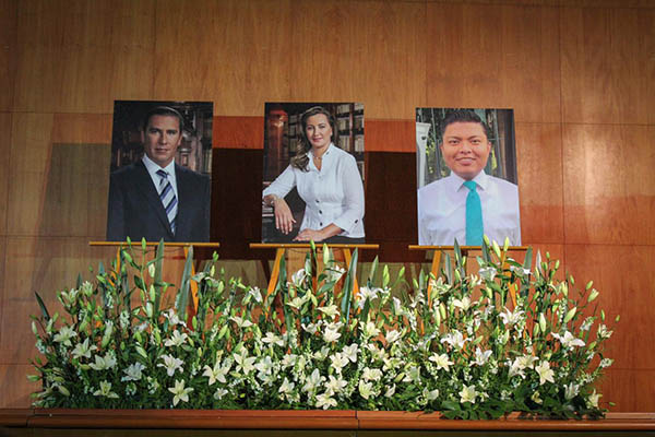 Efectúan homenaje luctuoso a Martha Erika y Rafael Moreno Valle en el CEN del PAN