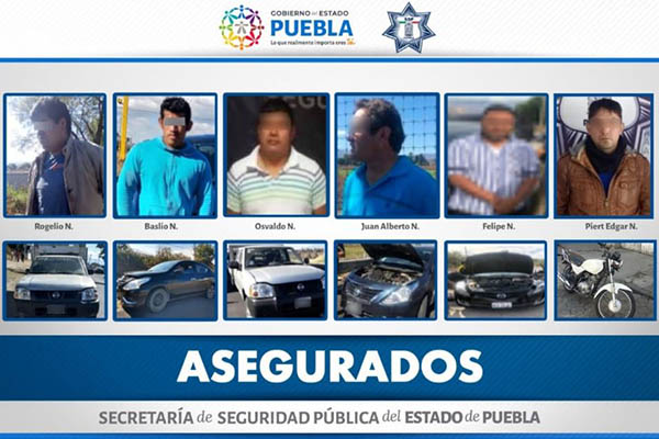 Detienen a seis personas en posesión de vehículos con reporte de robo