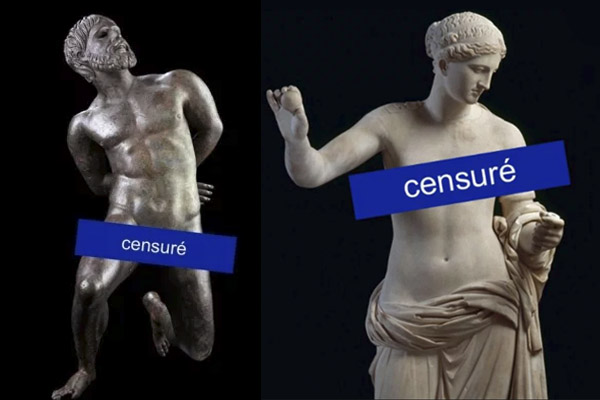 Museo lamenta la censura de Facebook contra la desnudez de estatuas antiguas