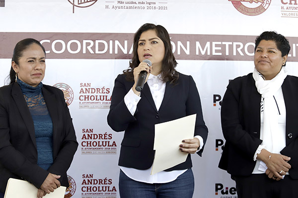 Autoridades municipales arrancan mejoramiento de la Recta a Cholula