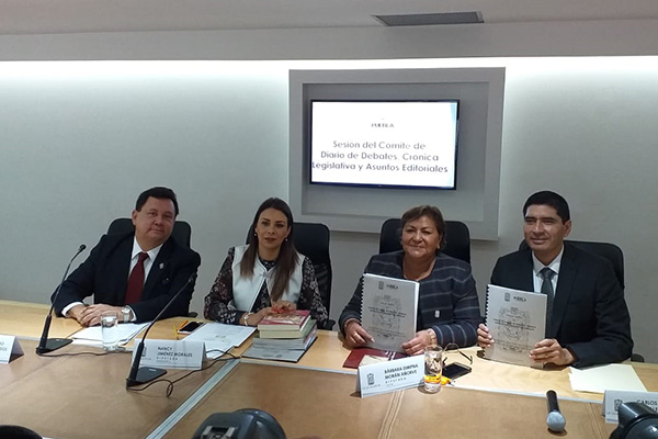 Aprueban Plan de Trabajo del Comité del Diario de Debates