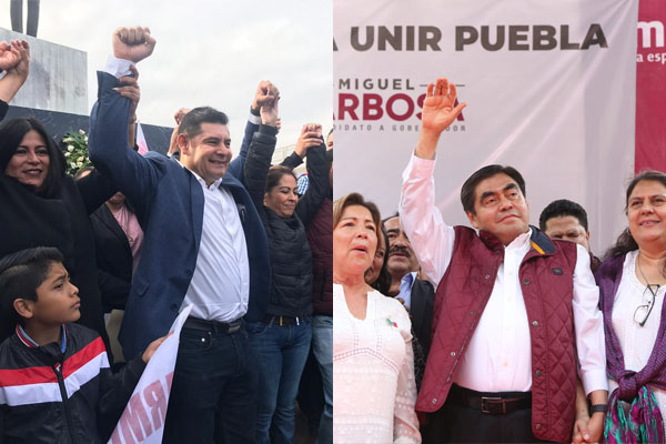 Armenta y Barbosa muestran gran músculo político