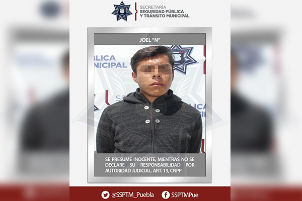 SSPTM pone a ladrón a disposición del MP