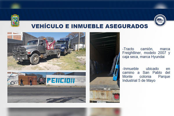Fiscalía recuperó tractocamión; estaba oculto en una “pencion”