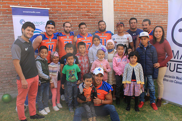 Artilleros visitan a niñas y niños con cáncer en AMANC
