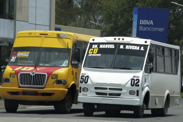Asaltan autobús de la ruta 50 en concurrido bulevar de El Mirador