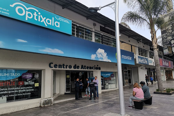 Otra vez la Avenida Juárez: asalto fallido en Movistar
