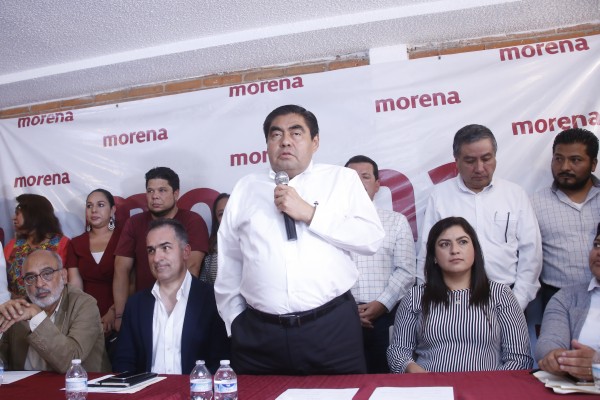 Pese a todos los obstáculos, aquí estoy: Barbosa a militantes de Morena