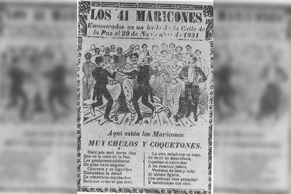 El Baile de los 41: la primera fiesta homosexual en México